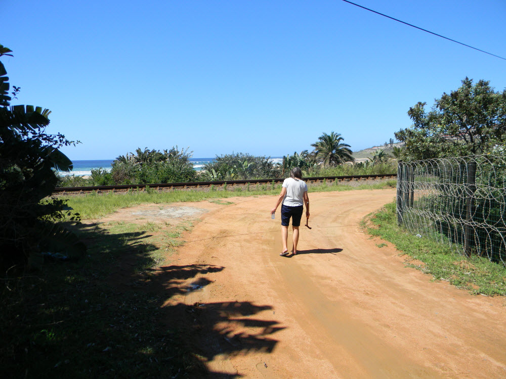 Sandy road leading to the beach