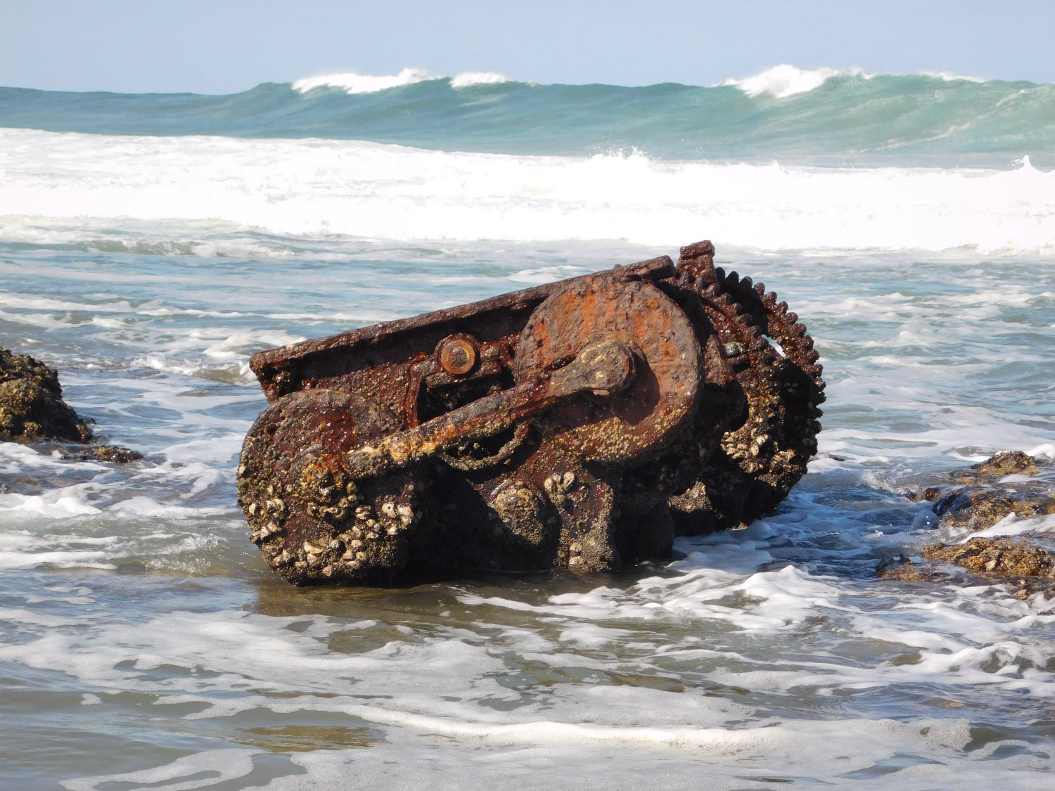 SS Nivonia, South African Whaler wrecked in July 1935 on the Kwazulu-Natal South Coast.