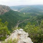 View of the Oribi Gorge basin taken from outside the caves - Lake Eland Nature Reserve