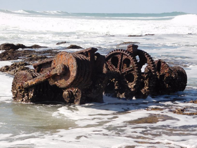 SS Nivonia, South African Whaler wrecked in July 1935 on the Kwazulu-Natal South Coast.